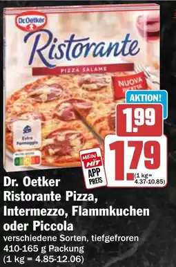 HIT Dr. Oetker Ristorante Pizza, Intermezzo, Flammkuchen oder Piccola Angebot