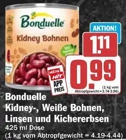 HIT Bonduelle Kidney-, Weiße Bohnen, Linsen und Kichererbsen Angebot