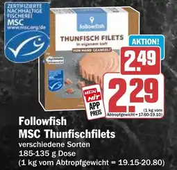 HIT Followfish MSC Thunfischfilets Angebot