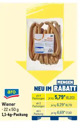 METRO aro Wiener Angebot