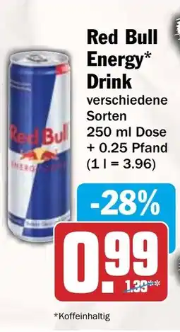 HIT Red Bull Energy Drink Angebot