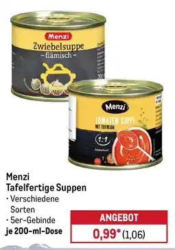 METRO Menzi Tafelfertige Suppen Angebot