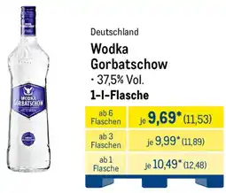 METRO Wodka Gorbatschow Angebot