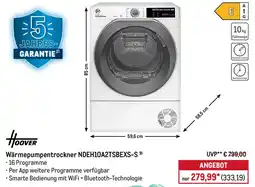 METRO HOOVER Wärmepumpentrockner NDEH10A2TSBEXS-S Angebot