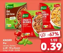 Kaufland Knorr fix chili con carne Angebot