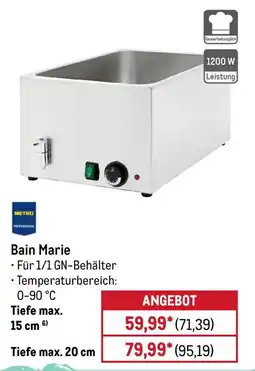 METRO METRO PROFESSIONAL Bain Marie Angebot