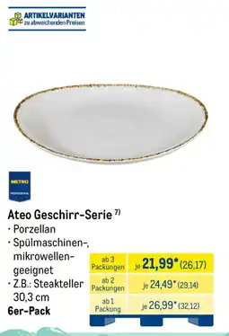 METRO METRO PROFESSIONAL Ateo Geschirr-Serie Angebot