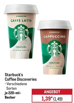 METRO Starbuck's Coffee Discoveries Angebot