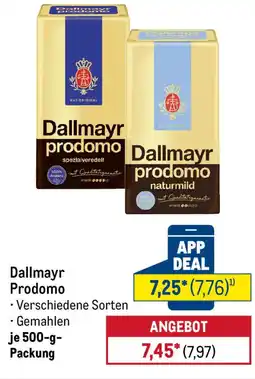 METRO Dallmayr Prodomo Angebot