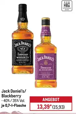 METRO Jack Daniel's/ Blackberry Angebot