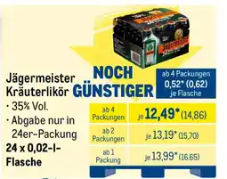 METRO Jägermeister Kräuterlikör Angebot