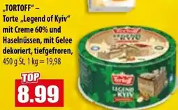 Mix Markt TORTOFF Torte „Legend of Kyiv" mit Creme 60% und Haselnüssen, mit Gelee dekoriert Angebot