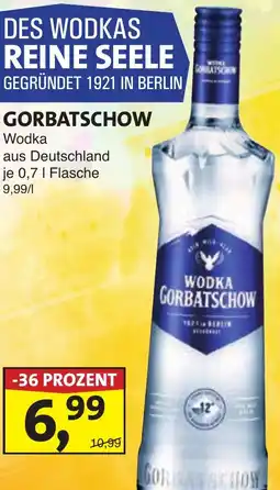 Lösch Depot GORBATSCHOW Wodka Angebot