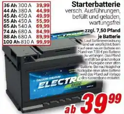 CENTERSHOP Starterbatterie Angebot