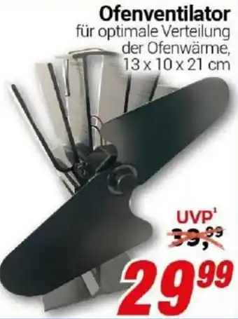 CENTERSHOP Ofenventilator Angebot