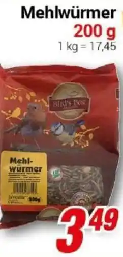 CENTERSHOP Mehlwürmer Angebot