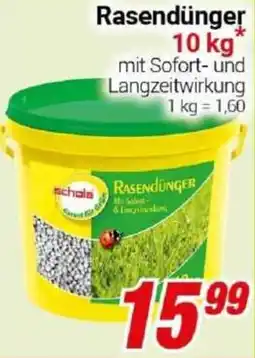 CENTERSHOP Schola Rasendünger Angebot