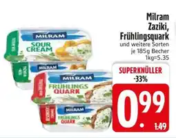 Edeka Milram Zaziki, Frühlingsquark Angebot