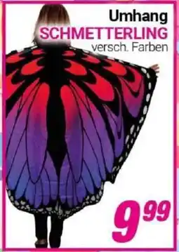 CENTERSHOP Umhang SCHMETTERLING Angebot
