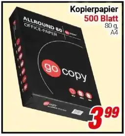 CENTERSHOP Kopierpapier 500 Blatt Angebot