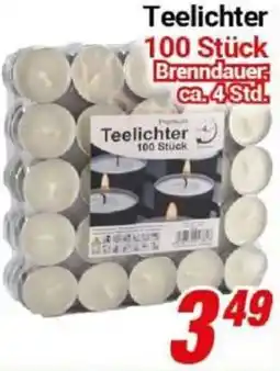 CENTERSHOP Teelichter Angebot