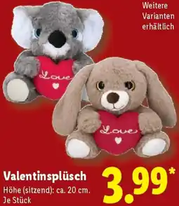 Lidl Valentinsplüsch Angebot