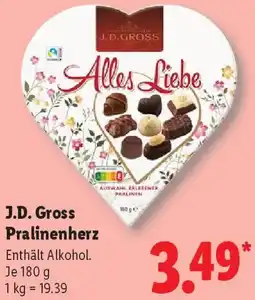 Lidl J.D. Gross Pralinenherz Angebot
