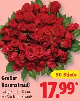 Lidl Großer Rosenstrauß Angebot