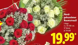 Lidl Handgebundener Rosenstrauß Angebot