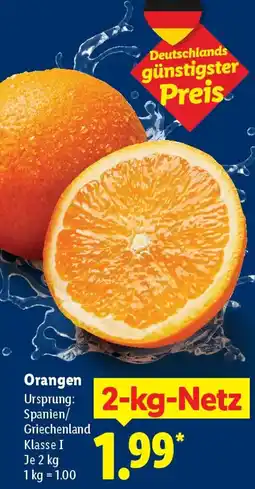 Lidl Orangen Angebot