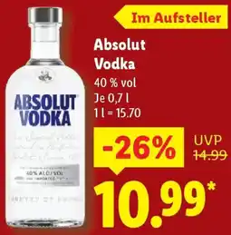 Lidl Absolut Vodka Angebot