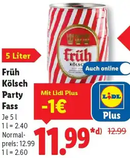 Lidl Früh Kölsch Party Fass Angebot