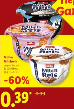 Lidl Müller Milchreis Angebot