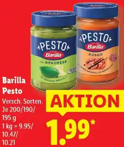 Lidl Barilla Pesto Angebot