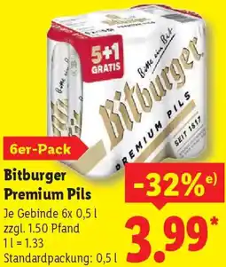 Lidl Bitburger Premium Pils Angebot
