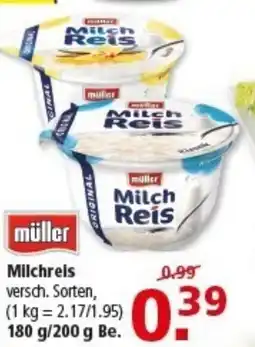 Multi Markt müller Milchreis Angebot