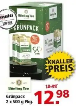 Multi Markt Binting Tee Grünpack Angebot