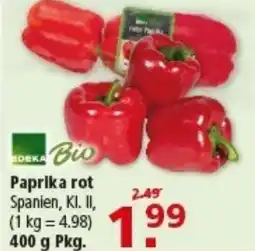 Multi Markt EDEKA Bio Paprika rot Angebot