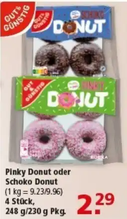 Multi Markt GUT& GUNSTIG Pinky Donut oder Schoko Donut Angebot