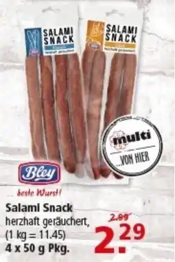 Multi Markt Bley Salami Snack Angebot
