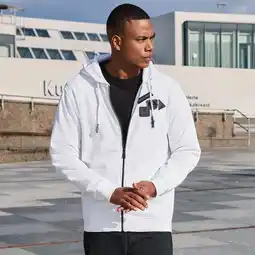 NKD Herren-Hoodie-Jacke mit Front- und Rückenaufdruck Angebot