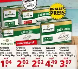 Multi Markt Bünting Tee Grüngold Teebeutel Angebot