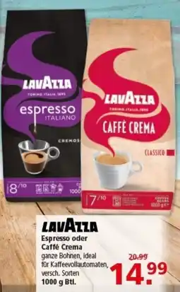 Multi Markt LAVAZZA Espresso oder Caffé Crema Angebot