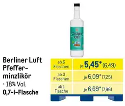 METRO Berliner Luft Pfefferminzlikör Angebot