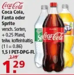 Multi Markt Coca Cola, Fanta oder Sprite Angebot