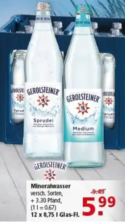 Multi Markt GEROLSTEINER Mineralwasser Angebot