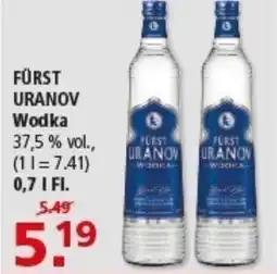 Multi Markt FÜRST URANOV Wodka Angebot