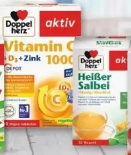 Multi Markt Doppel herz Vitamin C 1000+D3+Zink 30er Pkg. Angebot