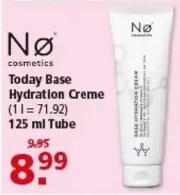 Multi Markt Nø cosmetics Today Base Hydration Creme Angebot