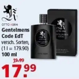 Multi Markt OTTO KERN Gentelmens Code EdT Angebot